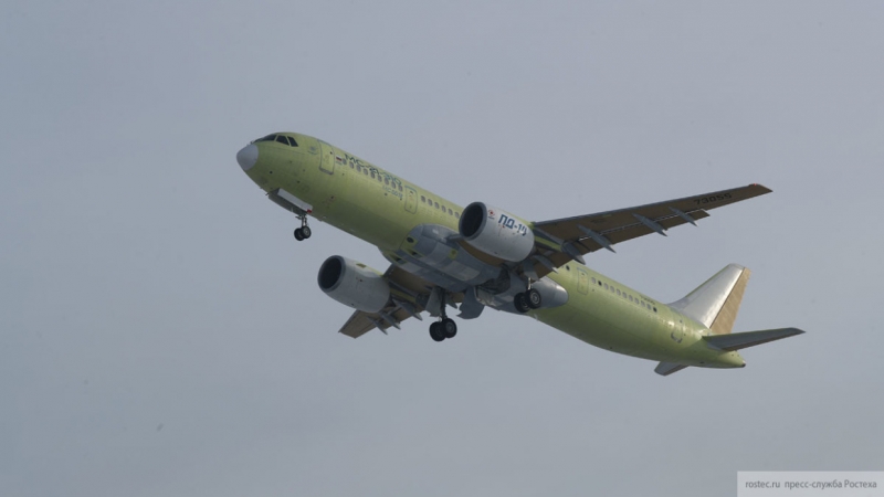 Самолет МС-21-310 с российскими двигателями совершил первый полет